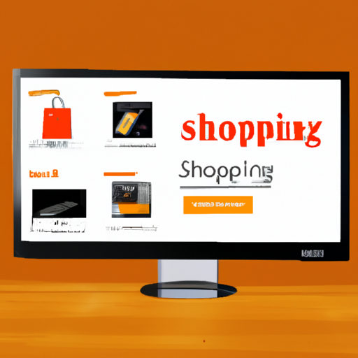 מסך מחשב המציג אתרי קניות מקוונים שונים, המדגיש את הקלות והנוחות של קניות מקוונות.